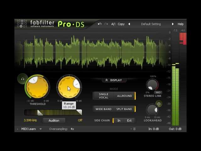 Image for Introduction to FabFilter Pro-DS intelligent de-esser