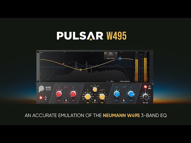 Image for Pulsar w495, an accurate emulation of the Neumann w495 3-band EQ.