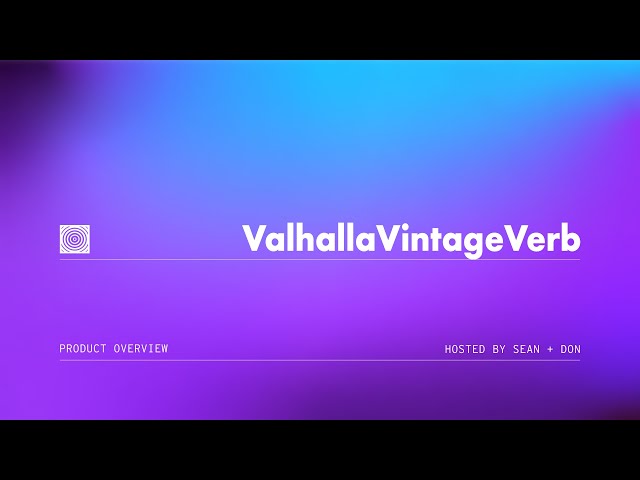 Image for VALHALLA VINTAGEVERB