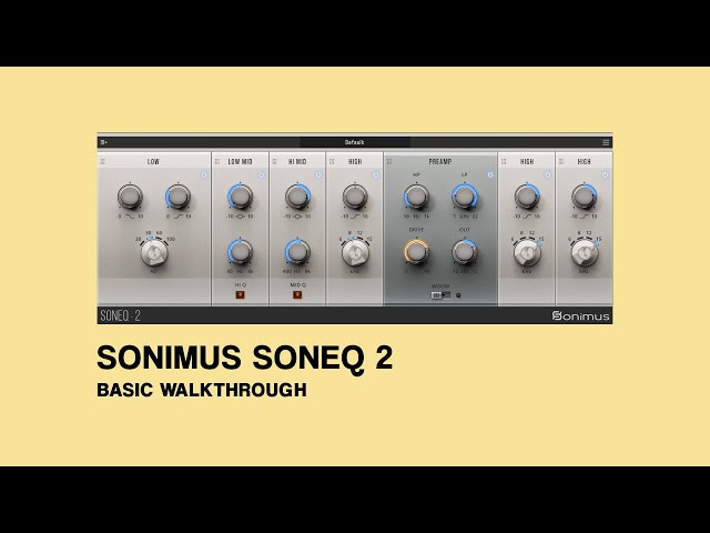 Image for SonEQ 2 Basic Walkthrough - Sonimus