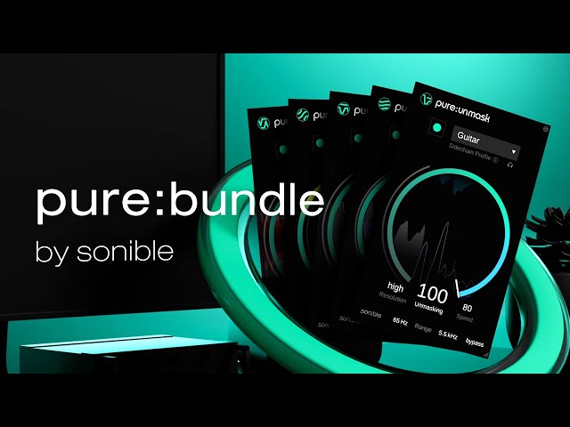 Image for pure:bundle by sonible – AI-powered audio plug-ins for creators