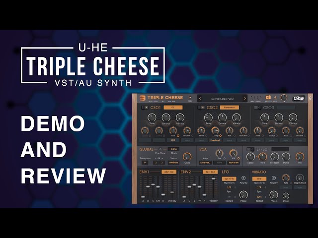 Image for U-he Triple Cheese VST/AU Synth - BEST FREE AUDIO PLUGINS - Demo and Review