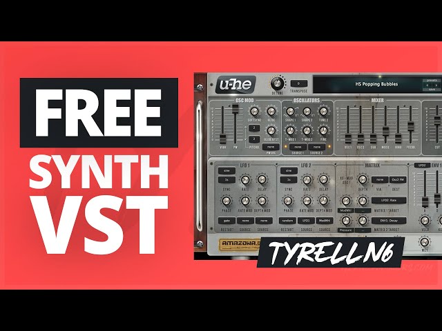 Image for FREE Tyrell N6 Synthesizer VST ( 1,500 Presets ) ( PC/Mac )