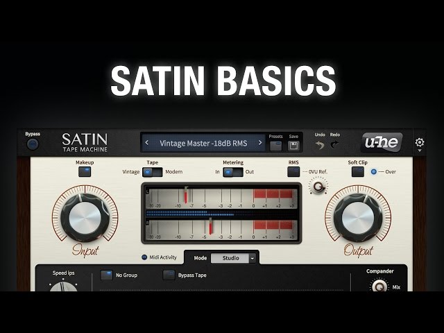 Image for u-he Satin Basics, Part 1: Studio